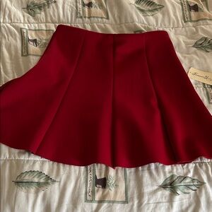 Forever 21 Vibrant Red A-Line Skirt NEW